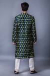 Shop_Eleven Brothers_Blue 1005 Viscose Printed Kurta_at_Aza_Fashions