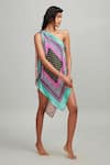 Buy_Dash And Dot_Multi Color One-shoulder Scarf Cover Up_Online_at_Aza_Fashions