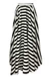 Shop_Dash and Dot_White 100% Polyester Stripes Maxi Skirt _Online_at_Aza_Fashions