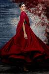 Buy_Shantnu Nikhil_Georgette Embroidered Draped Gown_Online_at_Aza_Fashions