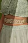 Buy_D'oro_Sequin Embellished Waist Belt_at_Aza_Fashions