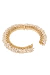 Buy_Zariin_Gold Plated Pearl Filigree Bead Bangle _Online_at_Aza_Fashions