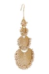 Zariin_Gold Plated Pearl Filigree Tiered Passa _Online_at_Aza_Fashions