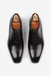 Buy_Bridlen_Black Leather Oxfords  _Online_at_Aza_Fashions