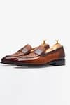 Buy_Whitemuds_Brown Abbey Woven Slip-on Loafers  _at_Aza_Fashions