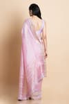 Shop_SAKSHAM & NEHARICKA_Purple Handwoven Linen Silk Saree _at_Aza_Fashions