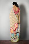 Shop_SAKSHAM & NEHARICKA_Multi Color Silk Printed Saree With Blouse Fabric _at_Aza_Fashions