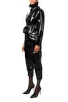 Buy_Bloni_Black Faux Leather Pant_at_Aza_Fashions