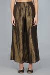 Buy_Yavi_Gold Handwoven Silk Tissue Pant  _Online_at_Aza_Fashions