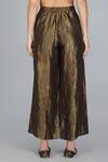 Shop_Yavi_Gold Handwoven Silk Tissue Pant  _Online_at_Aza_Fashions