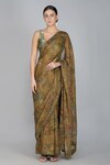 Buy_Yavi_Gold Handwoven Zari Tissue Saree _Online_at_Aza_Fashions