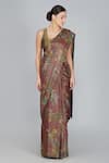 Buy_Yavi_Gold Handwoven Silk Tissue Zari Saree _Online_at_Aza_Fashions
