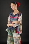 Shop_Yavi_Ivory Carmen Silk Top_Online_at_Aza_Fashions