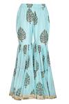 Buy Yuvraani Jaipur Blue Muslin, Shantoon Round Draped Tunic And Sharara Set Online at Aza Fashions Buy_Yuvraani Jaipur_Blue Muslin, Shantoon Round Draped Tunic And Sharara Set _Online_at_Aza_Fashions