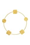 Buy_Zohra_Gold Plated Geometric Hoops _Online_at_Aza_Fashions