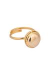Zohra_Gold Plated 3d Ring_Online_at_Aza_Fashions