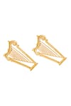 Shop_Zohra_Gold Plated Abstract Earrings _Online_at_Aza_Fashions