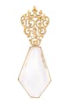 Buy_Zohra_Gold Plated Stone Drop Earrings _Online_at_Aza_Fashions