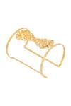 Zohra_Gold Plated Floral Bracelet _Online_at_Aza_Fashions