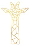 Zohra_Gold Plated Giraffe Carved Earrings _Online_at_Aza_Fashions