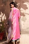 Shop_Rajiramniq_Pink , Organza, Tissue Round Kurta Set _at_Aza_Fashions
