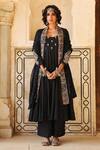 Buy Gulabo Jaipur Black Cotton Kasab, Dabka Work, Zardozi Scoop Zohra Embroidered Anarkali Set at Aza Fashions Buy_Gulabo Jaipur_Black Cotton Kasab, Dabka Work, Zardozi Scoop Zohra Embroidered Anarkali Set _at_Aza_Fashions