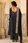 Shop Gulabo Jaipur Black Cotton Kasab, Dabka Work, Zardozi Scoop Zohra Embroidered Anarkali Set at Aza Fashions Shop_Gulabo Jaipur_Black Cotton Kasab, Dabka Work, Zardozi Scoop Zohra Embroidered Anarkali Set _at_Aza_Fashions
