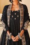 Gulabo Jaipur Black Cotton Kasab, Dabka Work, Zardozi Scoop Zohra Embroidered Anarkali Set at Aza Fashions Gulabo Jaipur_Black Cotton Kasab, Dabka Work, Zardozi Scoop Zohra Embroidered Anarkali Set _at_Aza_Fashions