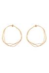 Zohra_Gold Plated Handcrafted Bent Hoops _Online_at_Aza_Fashions