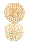 Buy_Zohra_Gold Plated Handcrafted Tiered Geometric Danglers _Online_at_Aza_Fashions