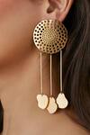 Buy_Zohra_Handcrafted Cutwork Danglers_at_Aza_Fashions