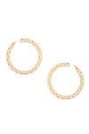 Zohra_Gold Plated Handcrafted Cutwork Hoops _Online_at_Aza_Fashions