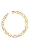 Buy_Zohra_Gold Plated Handcrafted Cutwork Hoops _Online_at_Aza_Fashions