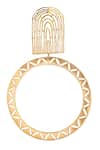 Buy_Zohra_Gold Plated Cutwork Hoop Danglers _Online_at_Aza_Fashions