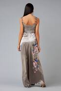 Embellished Slit Gown