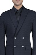 Double breasted jacket with shirt & trousers