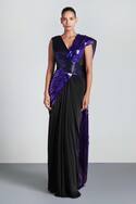 Metallic Saree Gown