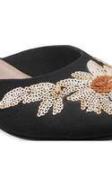 Floral Embroidered Mules
