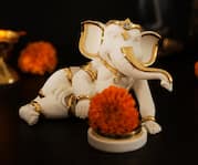 Lord Ganesha Sculpture with Tealight Holder