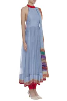 halter neck anarkali