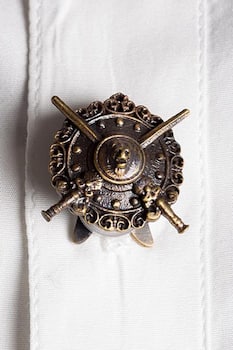 Vintage Shield & Sword Buttons
