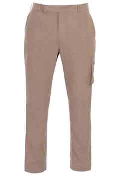 Beige organic cotton trousers