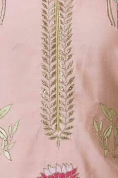 Silk chanderi embroidered sharara set