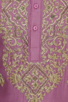 Thread embroidered kurta with pyjama