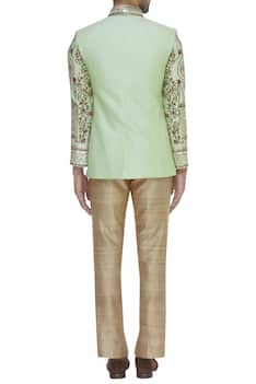 Embroidered bandhgala with trouser pant