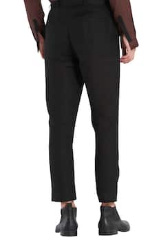 Black Linen Casual Trouser