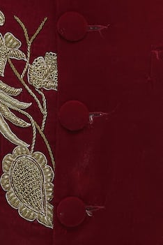 Embroidered Velvet Bandhgala