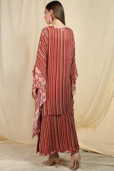 Striped Kaftan Skirt Set