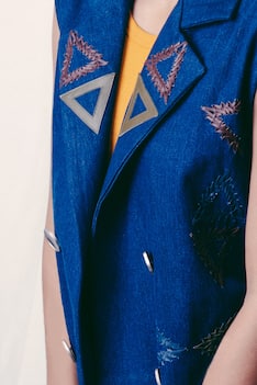 Denim Embroidered Jacket