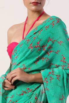 Printed Saree with Unstitched Blouse